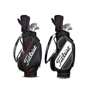 Titleist Premium Stand Golf Bag Black White Lightweight Men